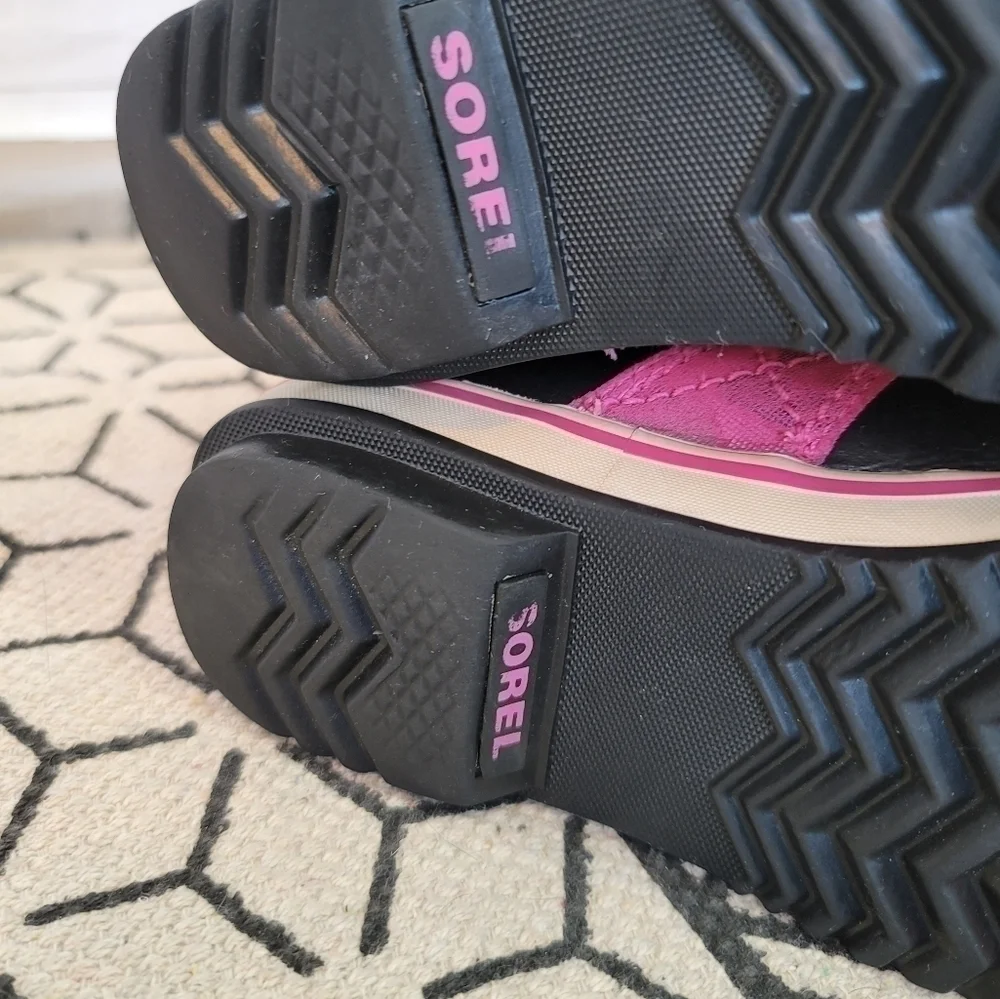 SOREL TOFINO PINK CAMO WATERPROOF SNOW BOOTS, SZ 3